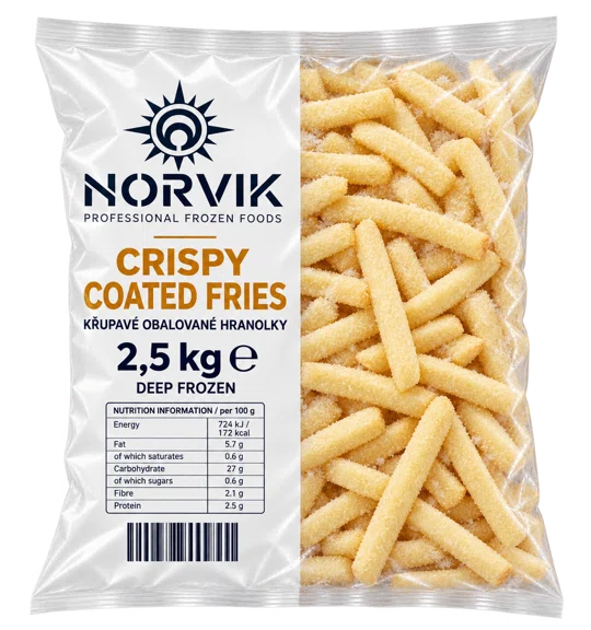 Coated fries 2.5 kg