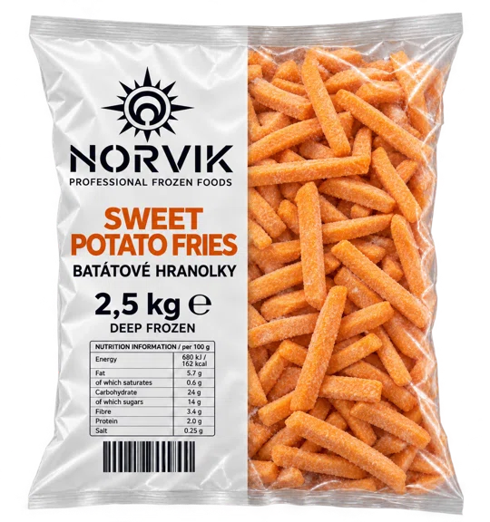Süßkartoffel-Pommes 2,5 kg