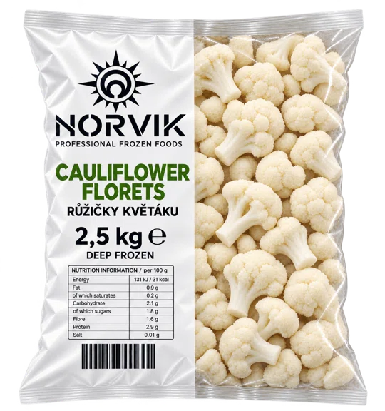 Cauliflower florets 2.5 kg