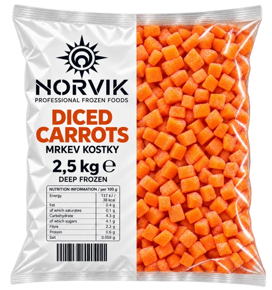 Mrkev kostky 2,5 kg