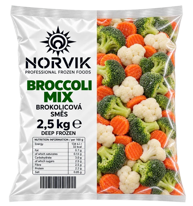 Broccoli, cauliflower & carrot 2.5 kg