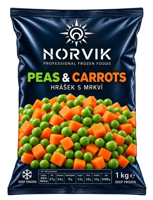 Hrášek s mrkví NORVIK