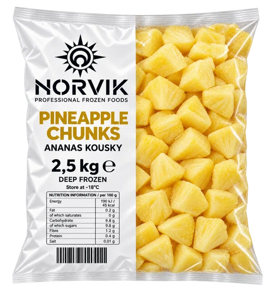 Ananas kousky 2,5 kg