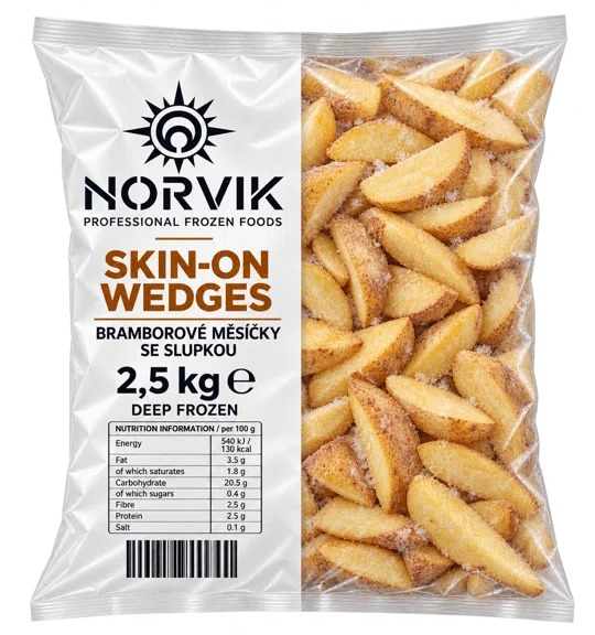 Skin-on wedges 2.5 kg