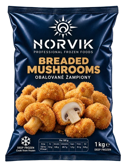 Obalované žampiony NORVIK