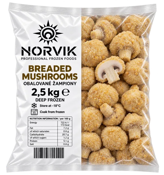Panierte Champignons 2,5 kg
