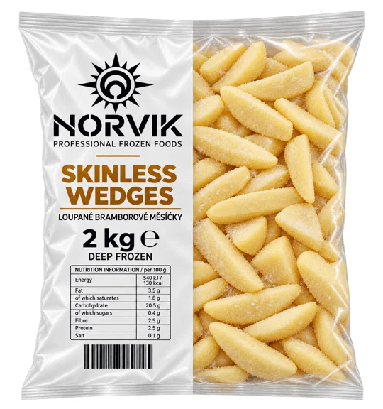 Skinless wedges 2 kg